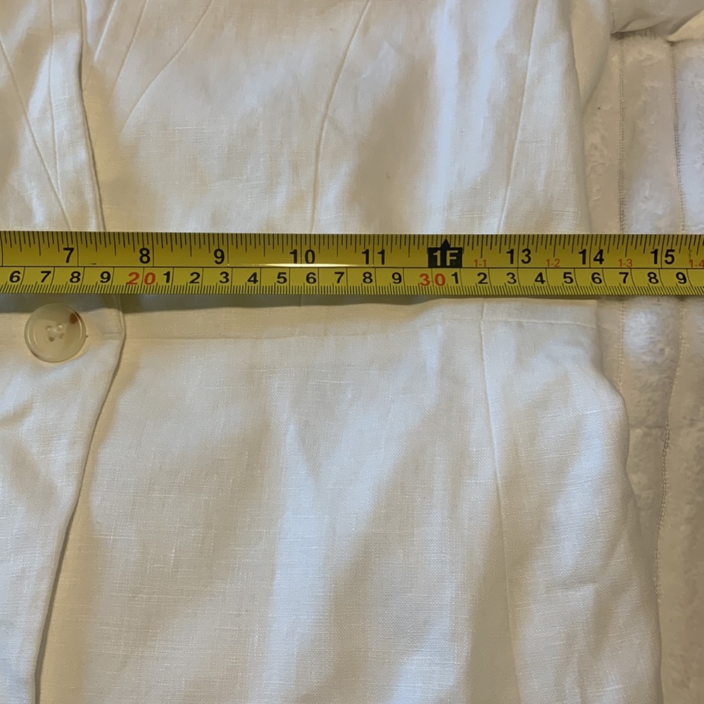 New with tags Banana Republic White linen blazer - Picture 11 of 11